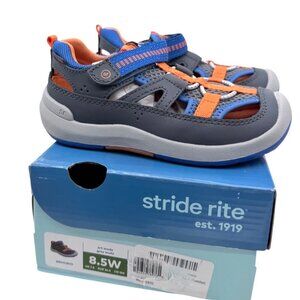 Stride Rite SRT Wade Supportive Leather Fisherman Sandal Toddler 8.5W Waterproof